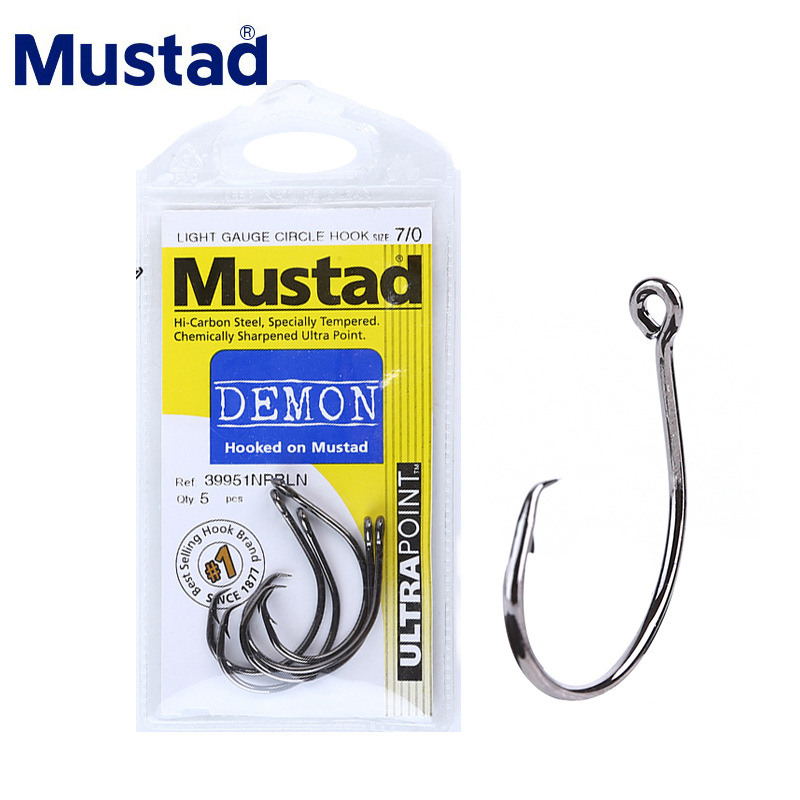 Fishing Hook Barbless - MUSTAD 39951 # Рыболовные крючки Круглые