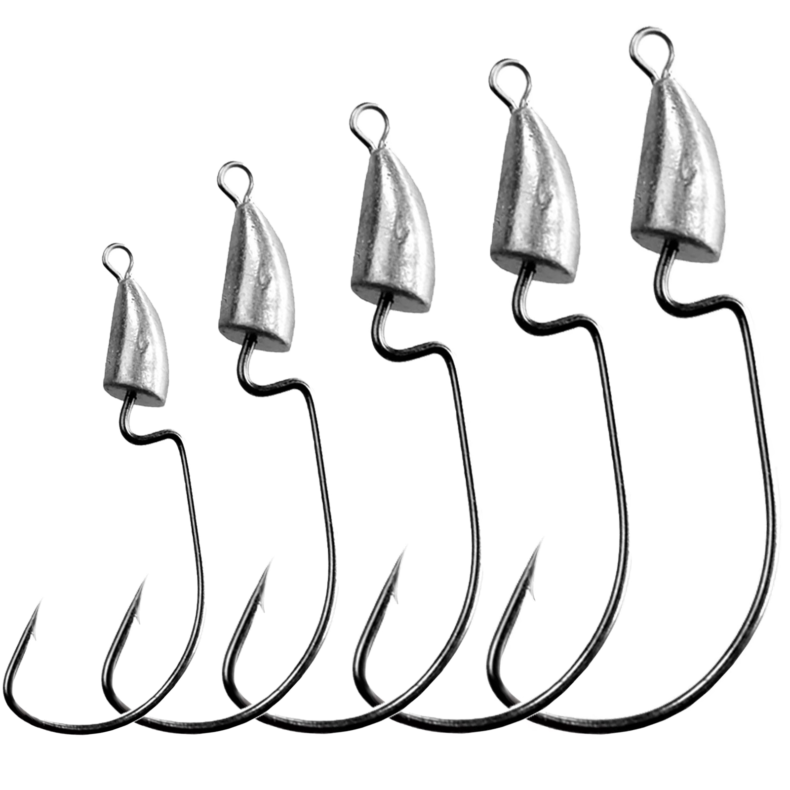 Fishing Hook Weedless - THKFISH 10 шт. крючок с джиг-головкой,