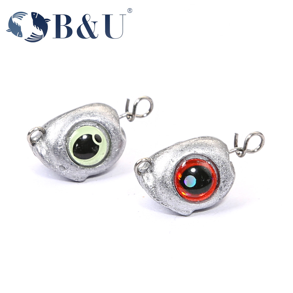 Fishing Hook Offset - Джиг-головка B&U Swing Cheburashka с грузилом,