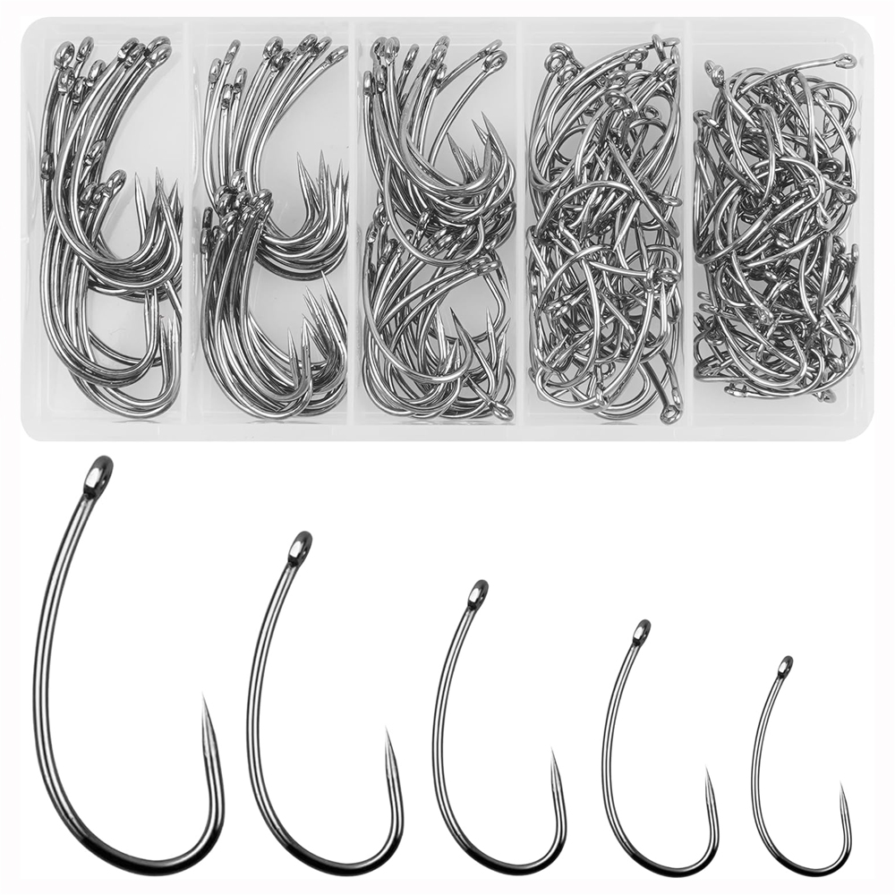 180 шт., набор рыболовных крюч – обзор и цена Fishing Hook Barbless