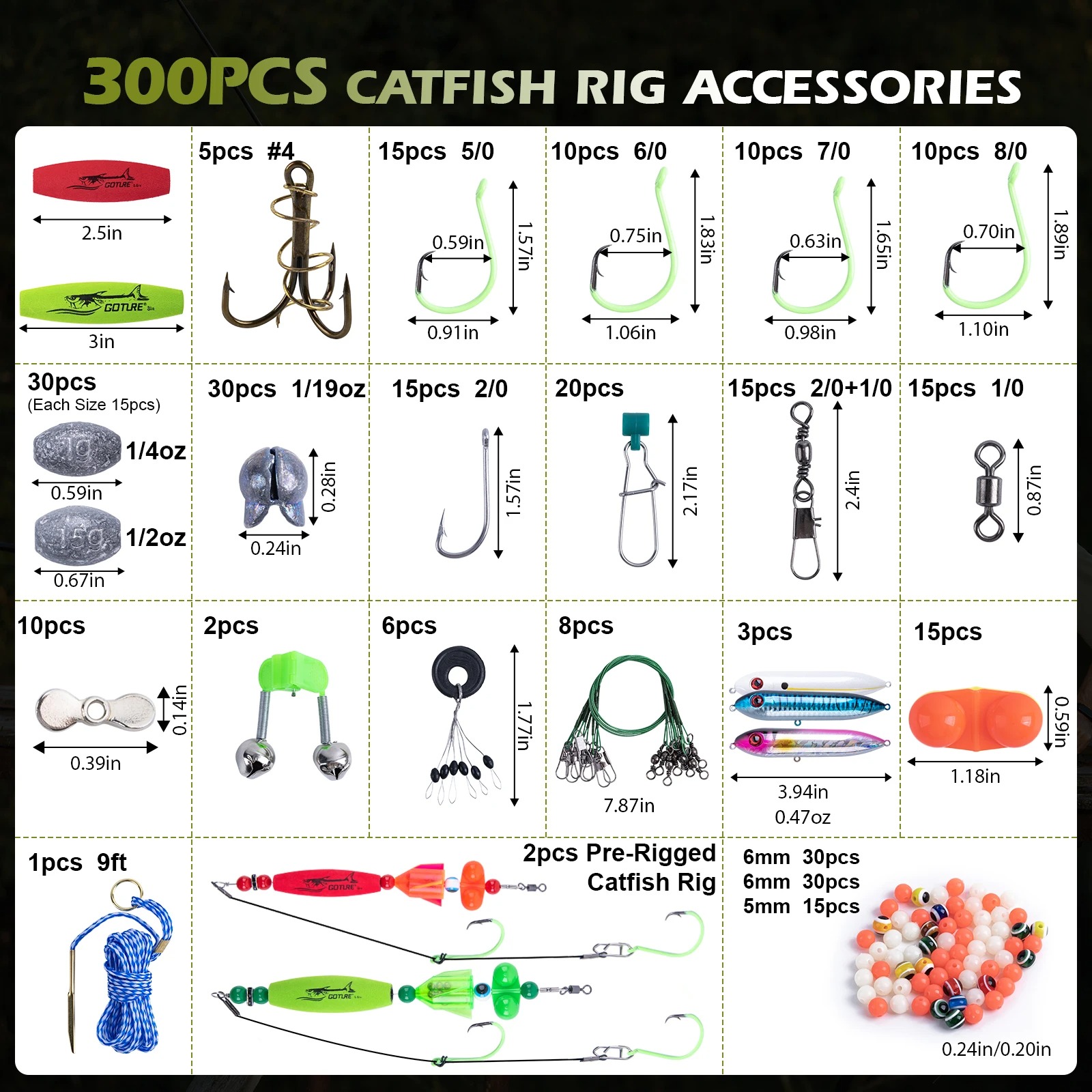 Набор для ловли сома Goture Po – обзор и цена Fishing Hook