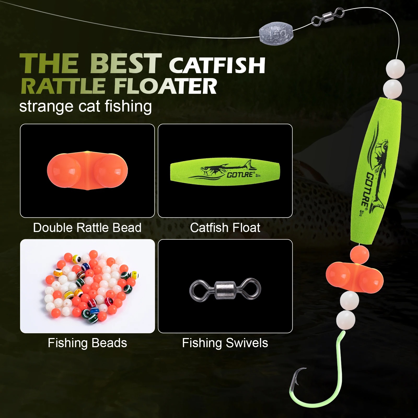 Набор для ловли сома Goture Po – обзор и цена Fishing Hook