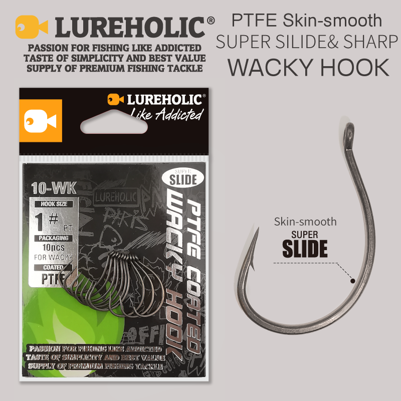 LUREHOLIC PTFE Super Slide Wac – обзор и цена Fishing Hook Barbless