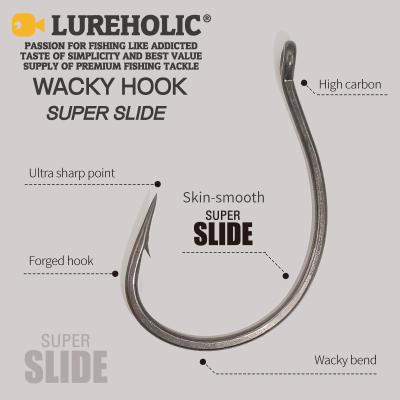 LUREHOLIC PTFE Super Slide Wac – обзор и цена Fishing Hook Barbless