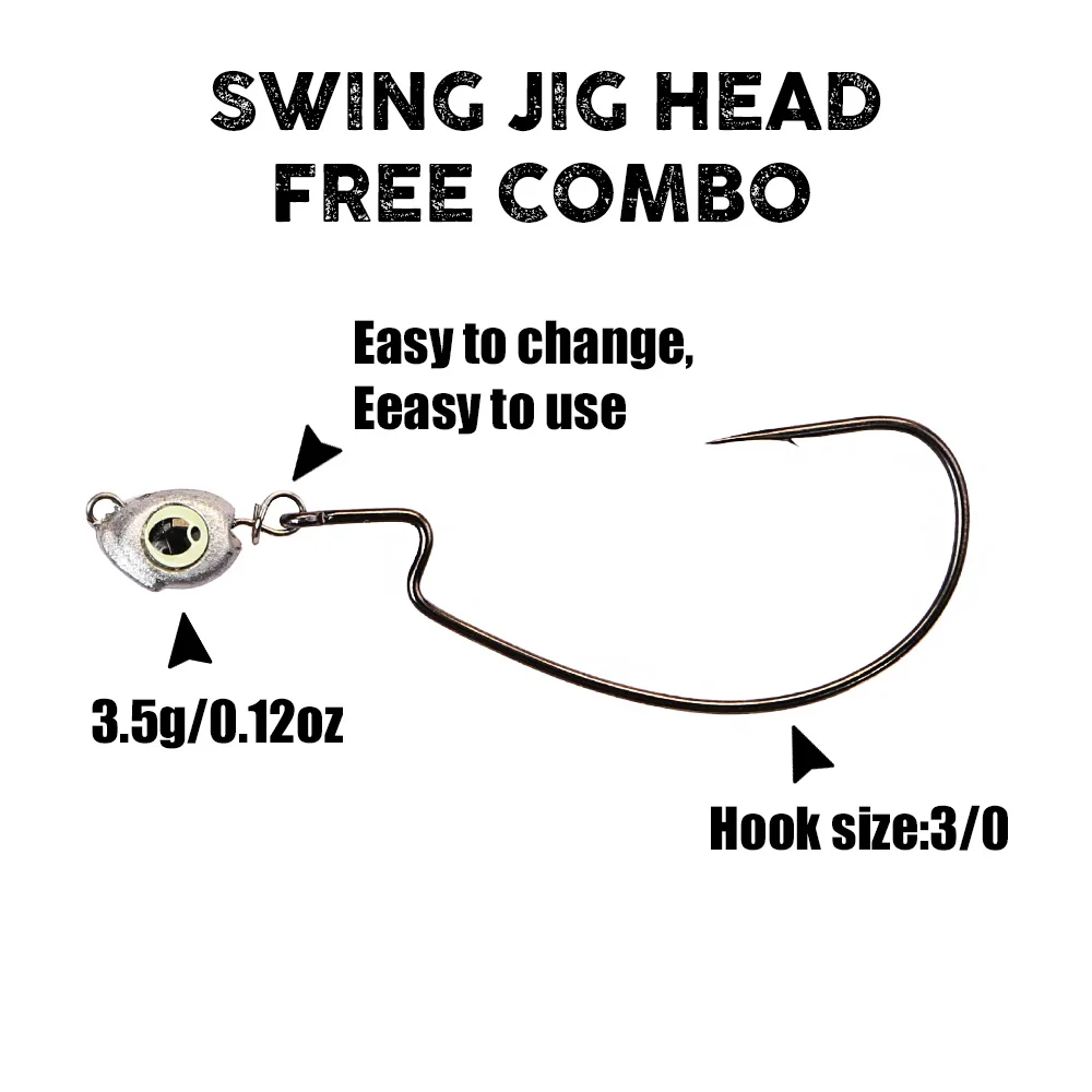 Джиг-головка B&U Swing Chebura – обзор и цена Fishing Hook Offset